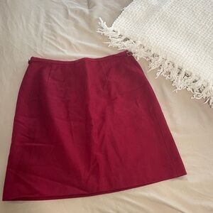 Dark Red Ann Taylor Skirt